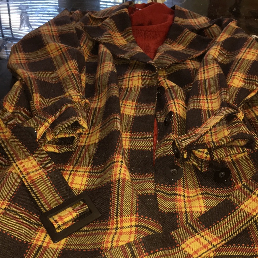 Fall coat / with pull over dress.